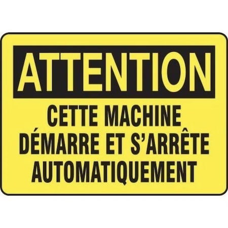 Accuform OSHA CAUTION SAFETY SIGN  THIS FRMEQM720VS FRMEQM720VS